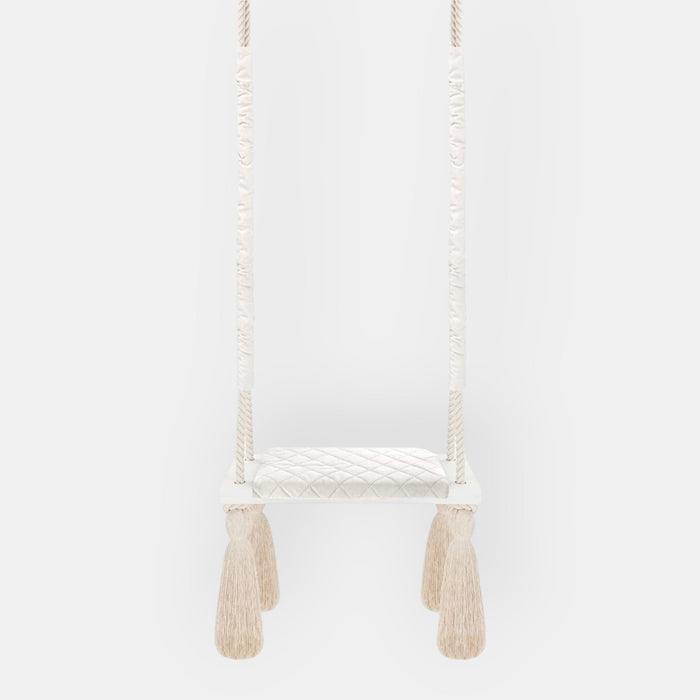 Balançoires en bois avec velours
