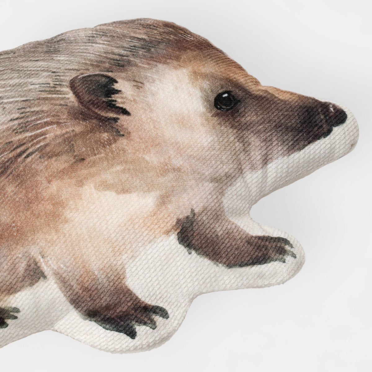 Coussin enfant hérisson en velours – vue 2