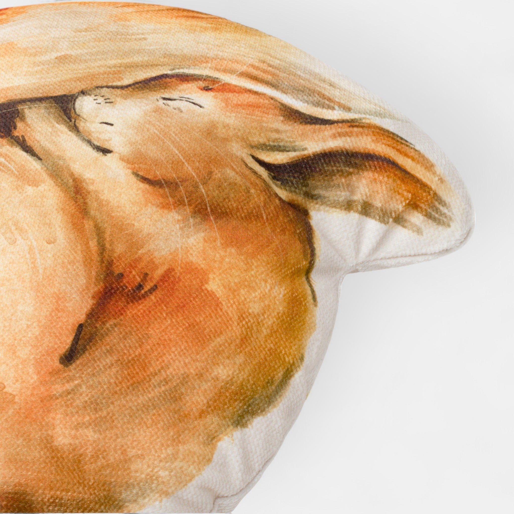 Coussin enfant écureuil en velours – vue 2