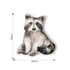Coussin enfant raton laveur en velours – vue 3