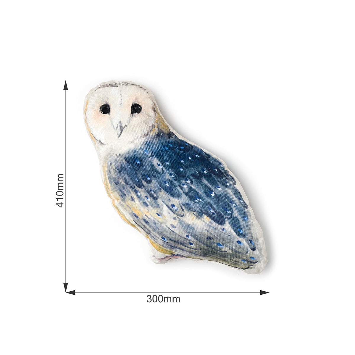 Coussin enfant chouette en velours – vue 3