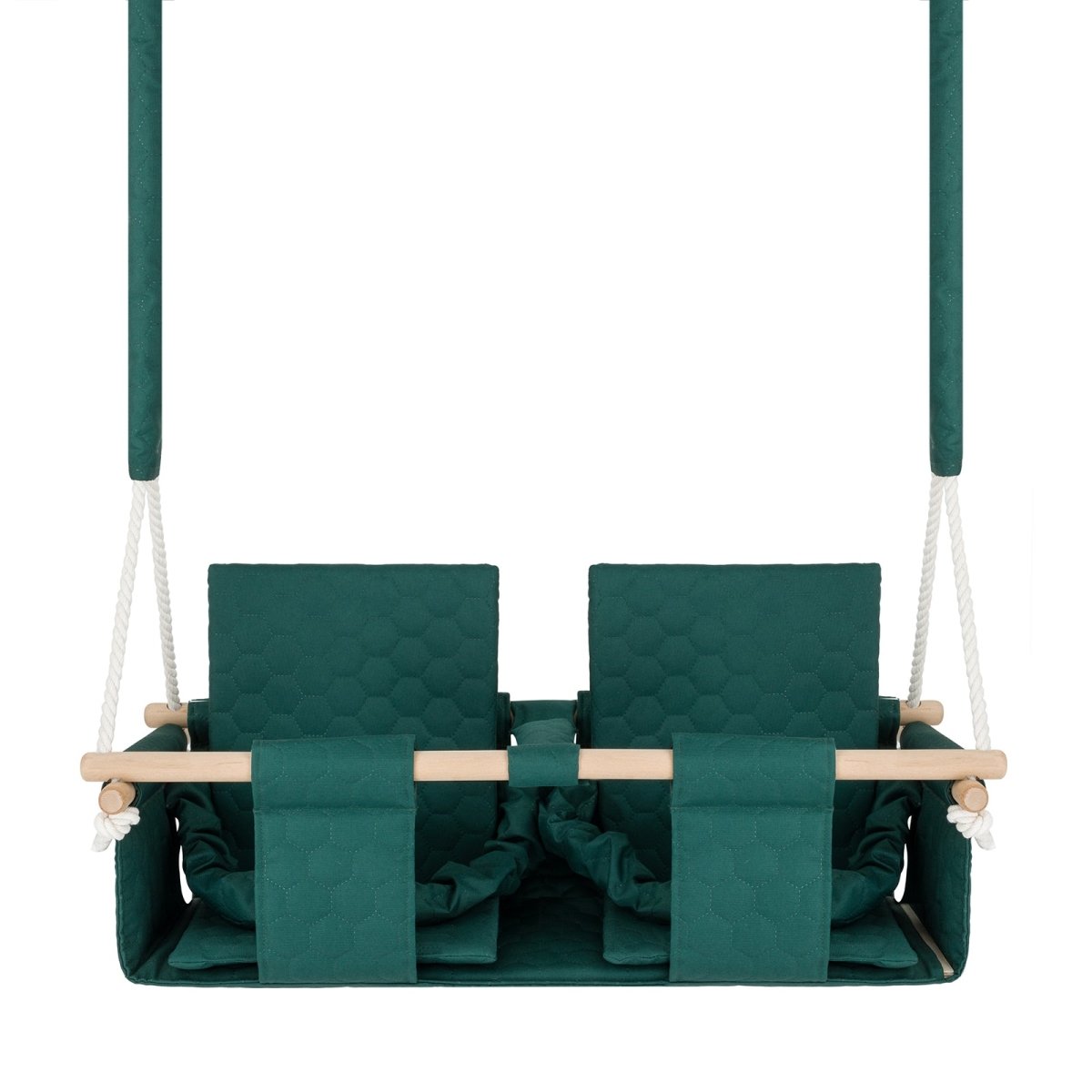 Balançoire double jumeaux imperméable vert foncé – vue 4