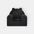 Fauteuil Enfant Ours Velours Noir avec Poches Rangement