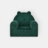 Fauteuil Enfant Ours Velours Vert avec Poches Rangement