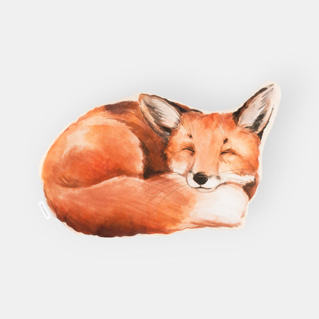 Coussin Enfant Fait Main Renard, Collection Animaux Forêt Velours
