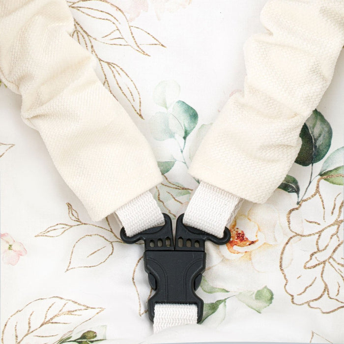 Hamac Bébé Nouveau-né 3-en-1 Velours Beige avec Sangles Sécurité Personnalisable