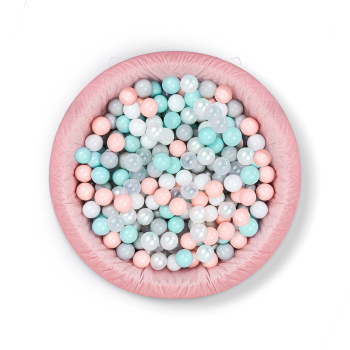 Piscine à Balles Rose Pastel avec 300 Balles pour Éveil Sensoriel