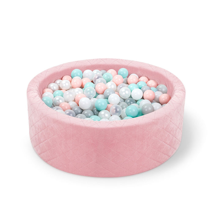 Piscine à Balles Rose Pastel avec 300 Balles pour Éveil Sensoriel