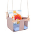 Balançoire bébé intérieur Safari girafe en coton – vue 4