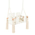 Balançoire double jumeaux en velours beige – vue 2