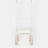 Balançoire enfant planche bois et velours beige