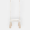Balançoire pour Enfants Intérieur Beige Planche Bois Velours Style Scandinave