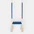 Balançoire enfant planche bois et velours bleu foncé